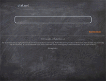 Tablet Screenshot of plat.net